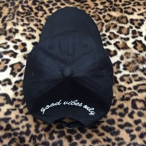 Good Vibes Only Black Baseball Hat